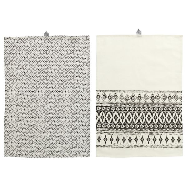 Полотенце кухонное СОММАР 2017, белый, черный (50x70 см) - фото 1