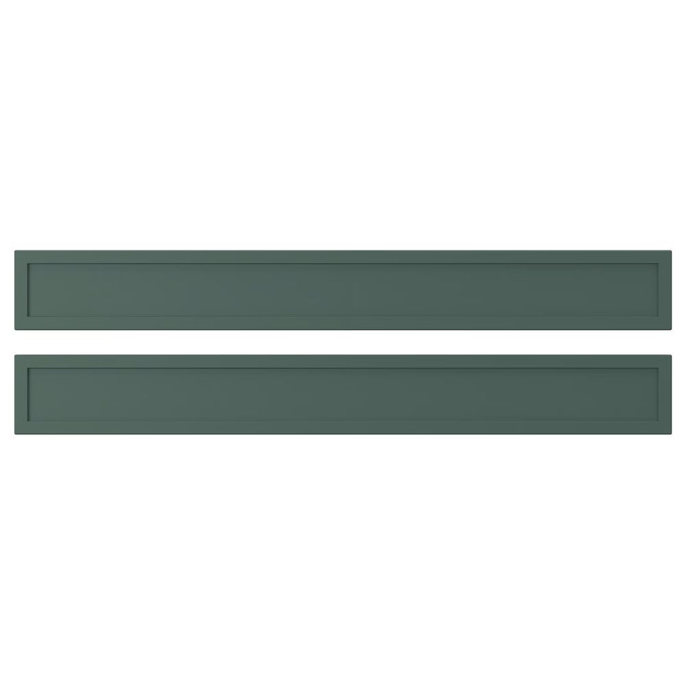 ASPUDDEN Фронтальная панель ящика - темный серо-зеленый 80x10 см - фото 1