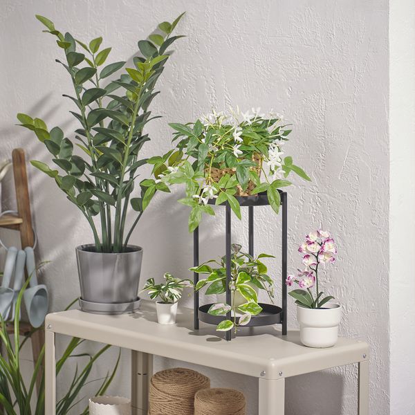 Искусственное растение в горшке, для дома, улицы, Дендробиум благородный розовый, 12 см IKEA FEJKA ФЕЙКА 705.932.20 - схема-чертеж с размерами