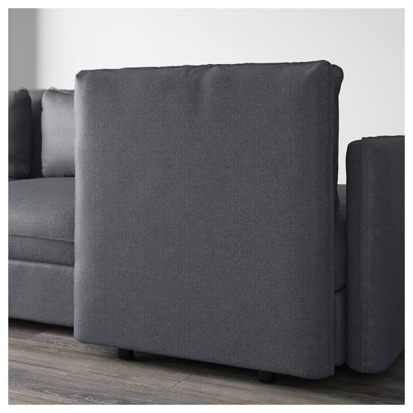 3-местный диван-кровать ВАЛЛЕНТУНА, Хилларед темно-серый - фото 6