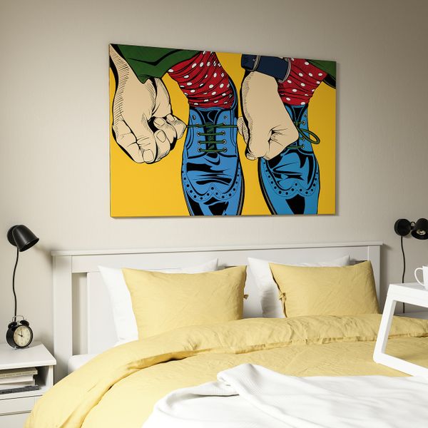 Картина с рамой, Я собираюсь повеселиться.../цвет алюминия 118x78 см IKEA BJÖRKSTA БЬЁРКСТА 693.846.18 - фото 2