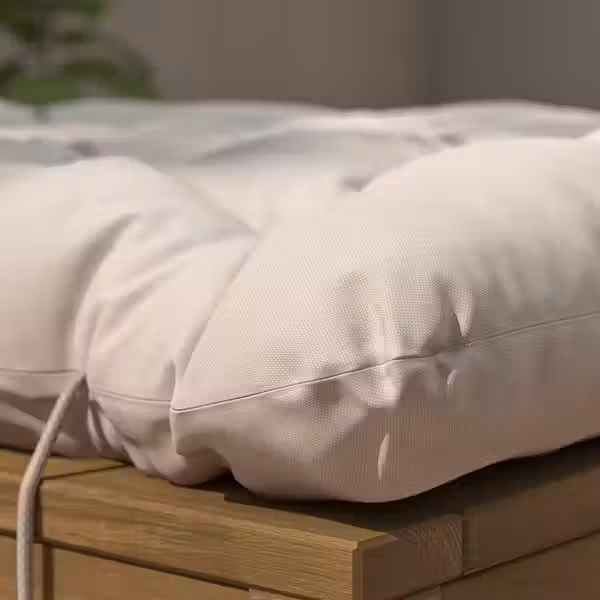 KUDDARNA Подушка шезлонга, садовая - светлый серо-бежевый 190x60 см - фото 2