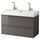 Шкаф для раковины с 2 ящиками ГОДМОРГОН / БРОВИКЕН, глянцевый серый (100x49x68 см)