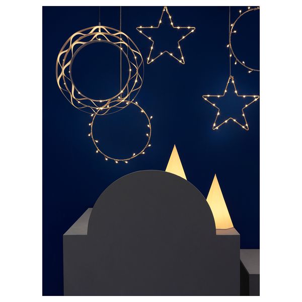 Подвесной светильник, светодиодный, 27 см, с батарейным питанием круглой формы IKEA STRÅLA СТРОЛА 305.632.58 - фото 3
