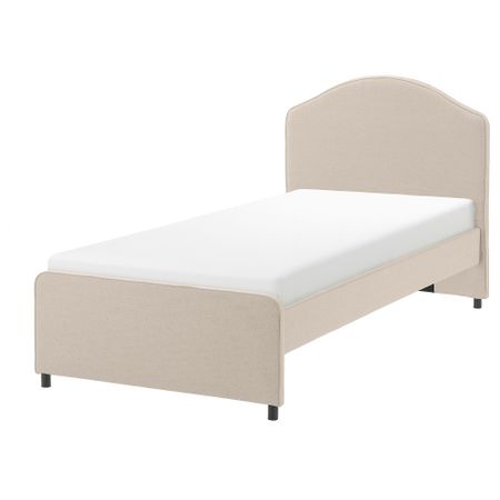 Каркас кровати с обивкой, 90x200 см, Lofallet бежевый IKEA HAUGA ХАУГА 004.500.69