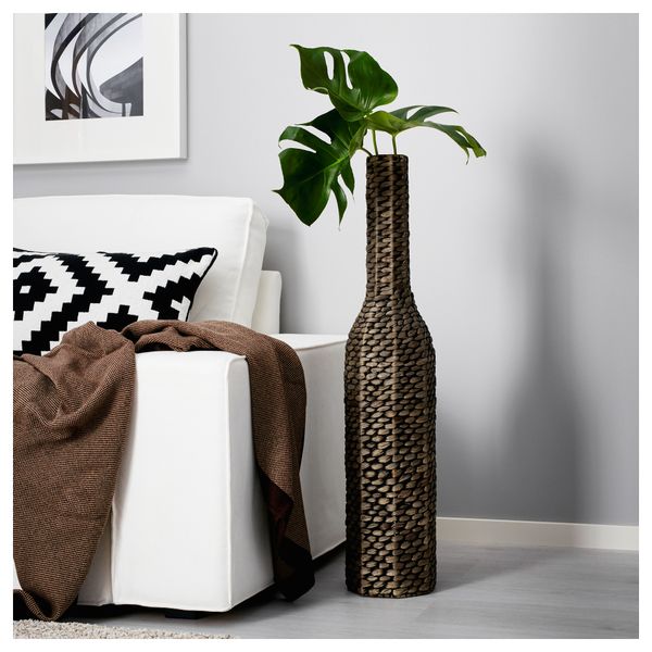 Декоративная ваза ДРУВФЛЭДЕР, водный гиацинт, серый (90 см) - фото 2