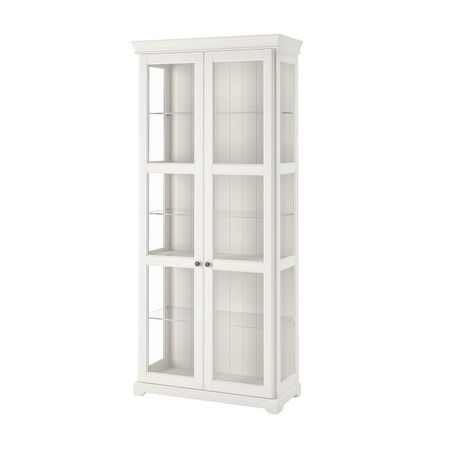 Шкаф-витрина, белый 96x214 см IKEA LIATORP ЛИАТОРП 904.397.27