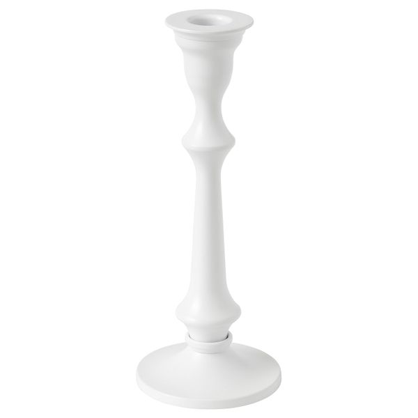 Подсвечник, белый 20 см IKEA FLERTYDIG ФЛЕРТИДИГ 104.979.43 - фото 1