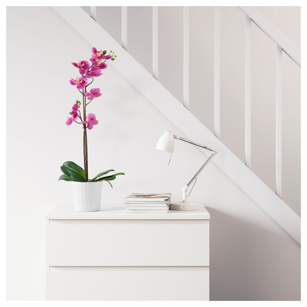 Искусственное растение в горшке ФЕЙКА, Орхидея розовый (12 см) - фото 2
