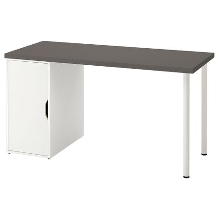 Письменный стол, 140x60 см, темно-серый-белый IKEA ALEX АЛЕКС, LAGKAPTEN ЛАГКАПТЕН 795.215.68