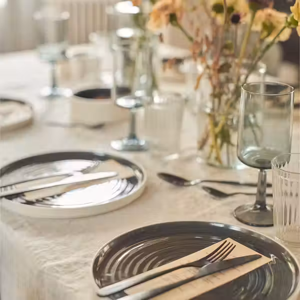 OMBONAD ОМБОНАД Тарелка - темно-серый 26 см - схема-чертеж с размерами