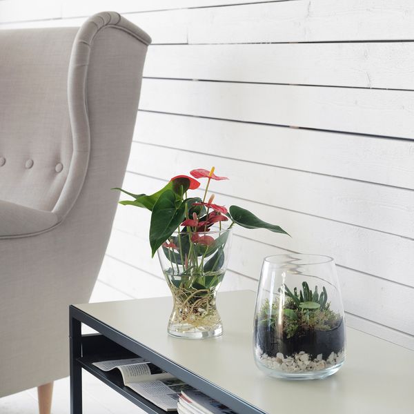 Ваза, 20 см, прозрачное стекло IKEA VASEN ВАСЕН 000.171.33 - схема-чертеж с размерами