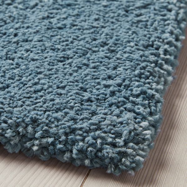 Ковер, короткий ворс, классический синий 80x150 см IKEA STOENSE СТОЭНСЕ 304.268.41 - фото 2