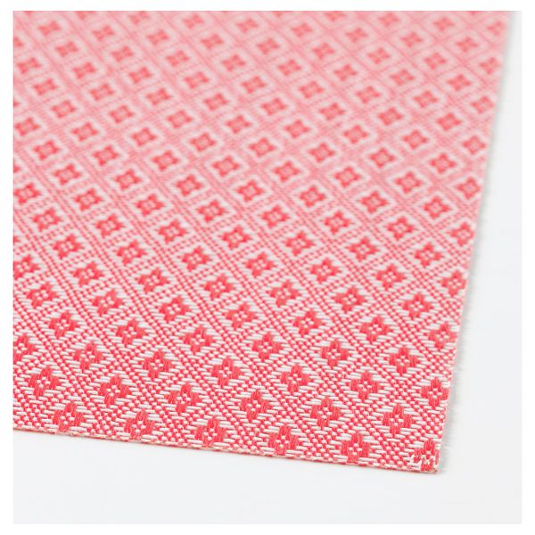 Салфетка под приборы, красный/с рисунком 45x33 см IKEA GALLRA ГАЛЛЬРА 703.982.09 - фото 2