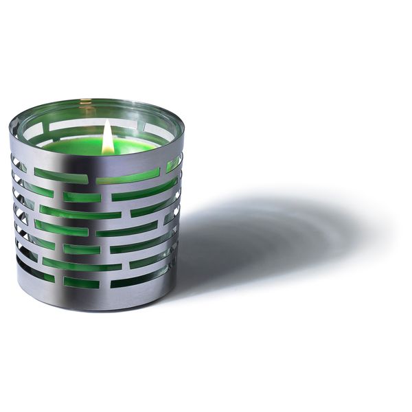 Украшение для свечи в стеклянном стакане ВАККЕРТ, в полоску (8 см) - фото 3