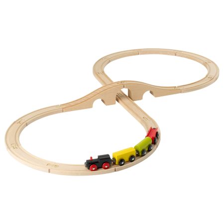 Железная дорога, набор, 20 предмета ЛИЛЛАБУ, разноцветный