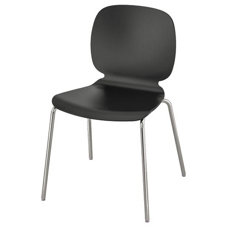 Стул, черный/Брур-Инге хромированный IKEA SVENBERTIL СВЕН-БЕРТИЛЬ 592.272.52