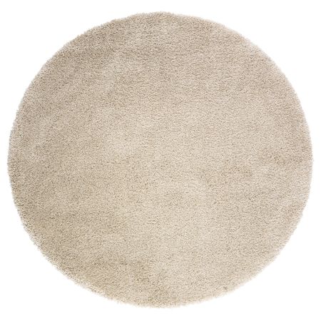 Ковер, длинный ворс ОДУМ, белый с оттенком (130 см)