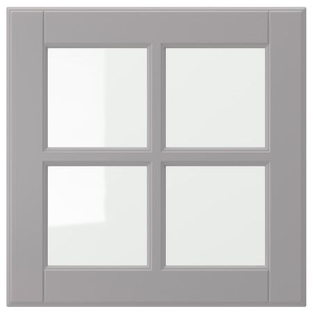Стеклянная дверь, серый 40x40 см IKEA BODBYN БУДБИН 104.851.34