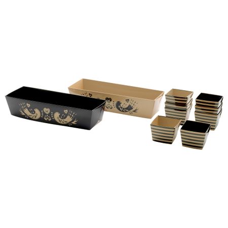 Форма для выпечки, 10 шт. ВИНТЕР 2016, черный, естественный