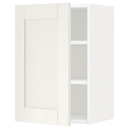 Шкаф навесной с полкой, белый/Сэведаль белый 40x60 см IKEA METOD МЕТОД 792.229.70