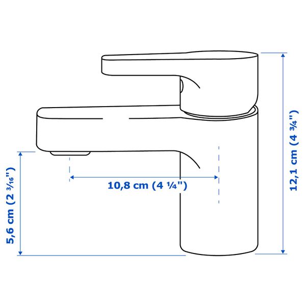 IKEA в интерьере - схема-чертеж с размерами