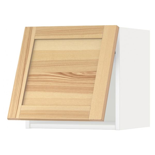 Навесной горизонтальный шкаф, белый/Торхэмн ясень 40x40 см IKEA METOD МЕТОД 393.938.55 - схема-чертеж с размерами