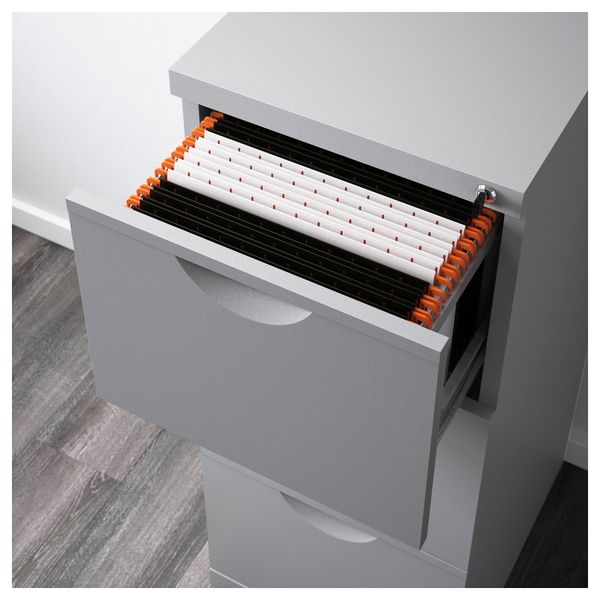 Шкаф для папок ЭРИК, серебристый (41x104 см) - фото 3