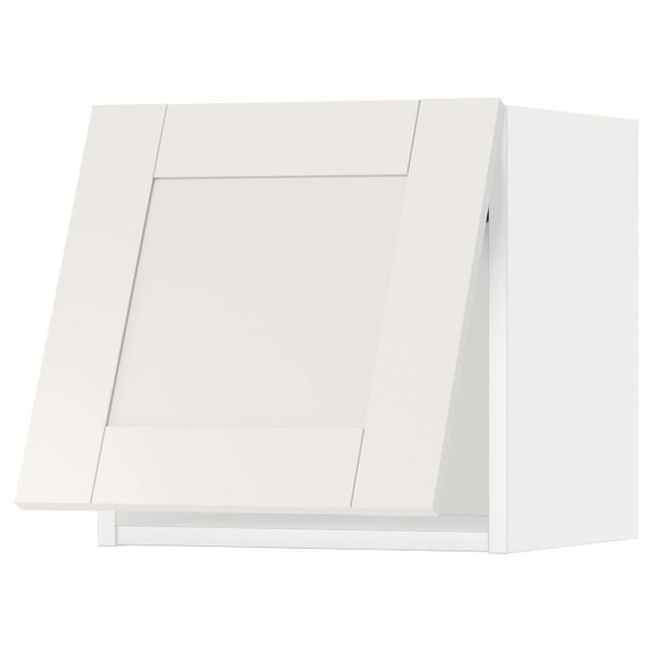 Горизонтальный навесной шкаф, белый/Сэведаль белый 40x40 см IKEA METOD МЕТОД 993.916.36 - фото 1