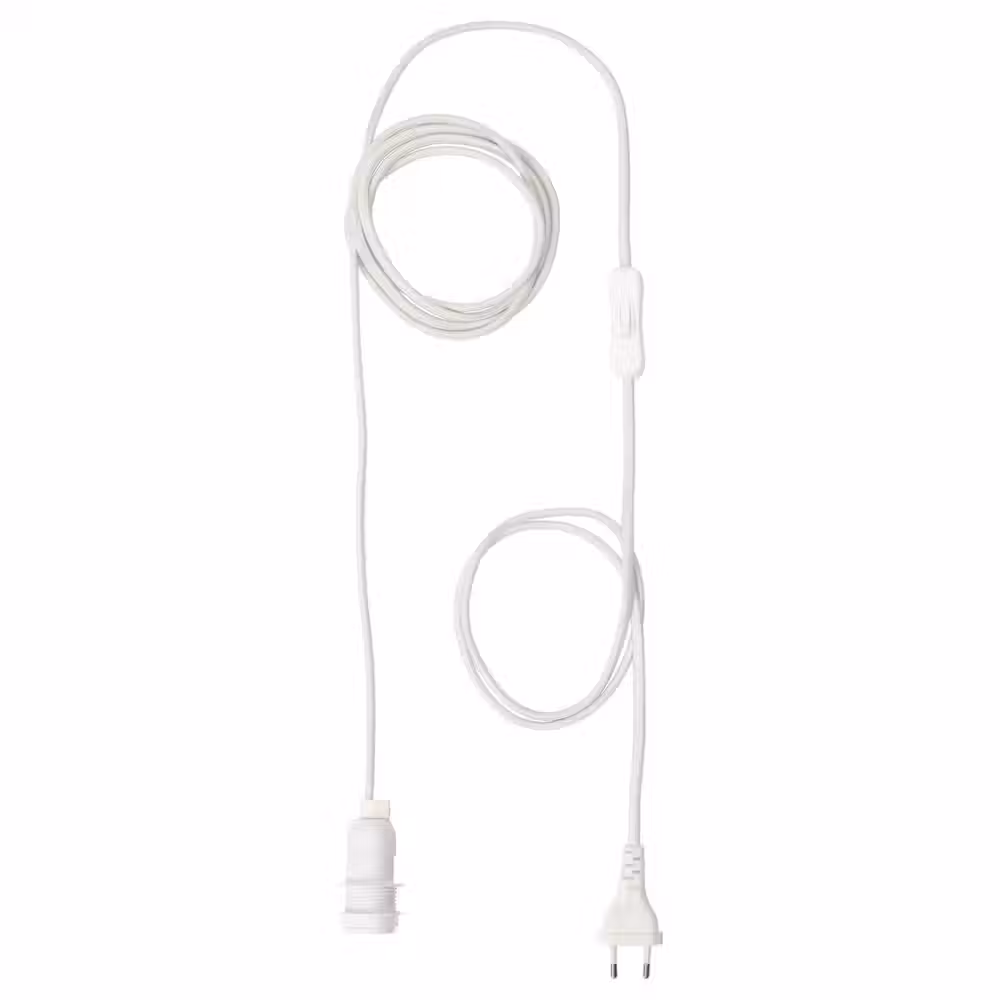 STRÅLA Шнур-подвес - белый 4 м - фото 1
