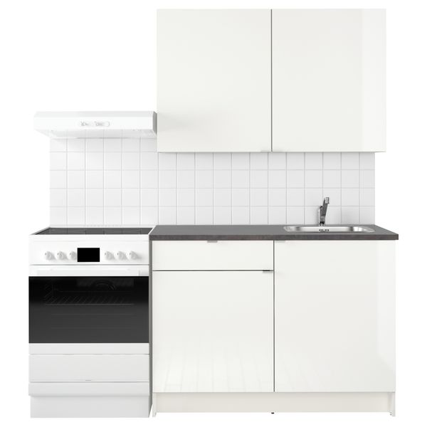 Кухня, 120x61x220 см, глянцевый, белый IKEA KNOXHULT КНОКСХУЛЬТ 293.933.37 - фото 3