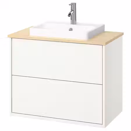 HAVBÄCK / ORRSJÖN ОРРШЁН Шкаф с ящиками/раковина/смеситель