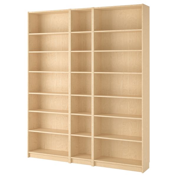 Стеллаж, 200x28x237 см, березовый шпон IKEA BILLY БИЛЛИ 690.234.00 - фото 2