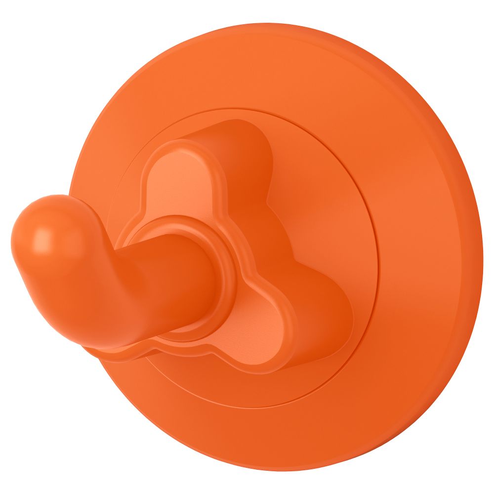 Крючок с присоской ЛОДДАН, оранжевый - фото 1