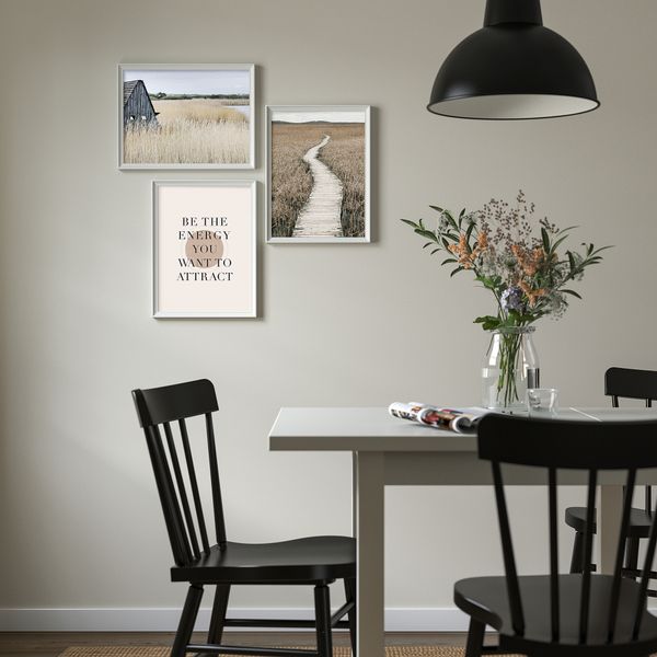 Постер, 40x50 см, Be the energy IKEA DRÖMBILD ДРЁМБИЛЬД 005.606.90 - схема-чертеж с размерами