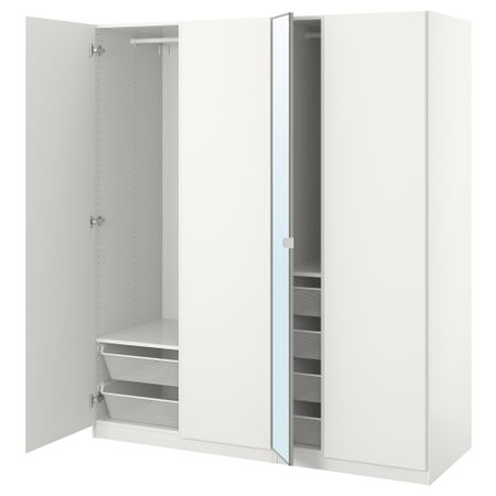 Гардероб, 175x60x201 см, белый, Vikanes Vikedal IKEA PAX ПАКС 691.612.79