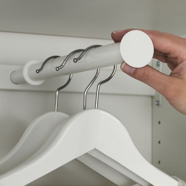 Выдвижная платяная штанга, белый 75x35 см IKEA КОМПЛИМЕНТ 103.666.02 - схема-чертеж с размерами