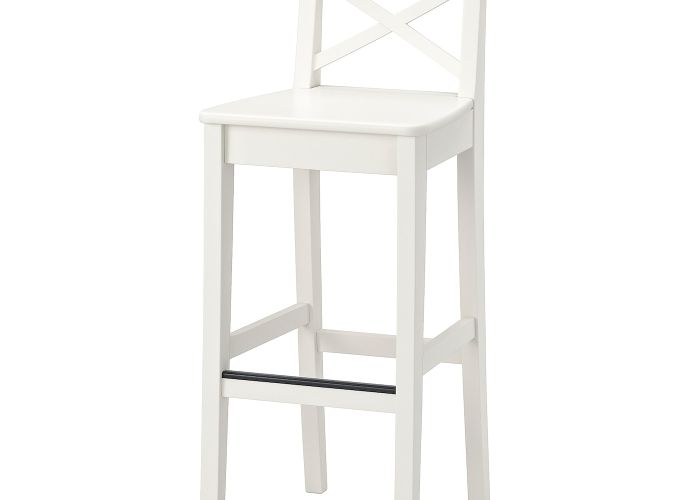 Стул барный, белый 74 см IKEA INGOLF ИНГОЛЬФ 903.605.02