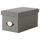 Коробка с крышкой КВАРНВИК, серый