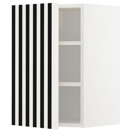 Шкаф навесной с полкой, белый, Иттербин с печатным рисунком 40x60 см IKEA МЕТОД 492.870.34