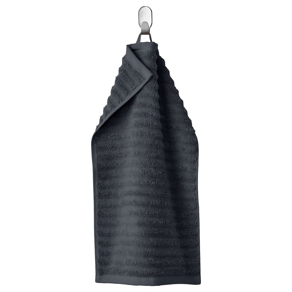 Полотенце, темно-серый 30x50 см IKEA FLODALEN ФЛОДАРЕН 204.687.04 - фото 1