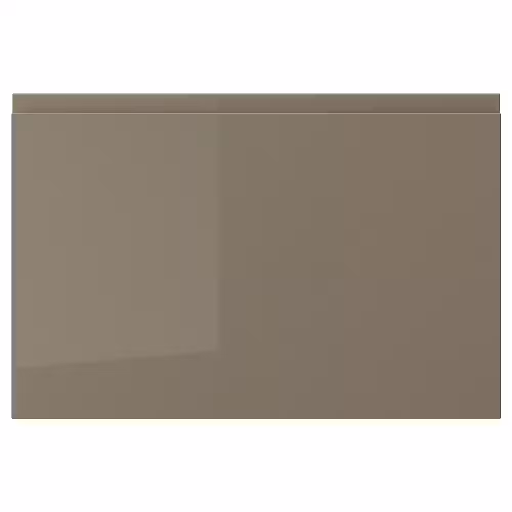 VOXTORP Дверь - глянцевый темный серо-коричневый 60x40 см - фото 1