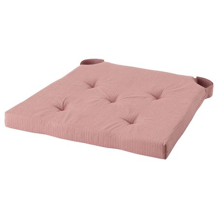 Подушка на стул, розовый 42/35x40x4 см IKEA JUSTINA ЮСТИНА 304.912.47