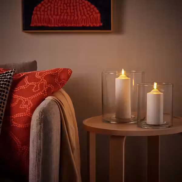 PILFINK Набор подсвечников,2шт - прозрачное стекло - фото 3