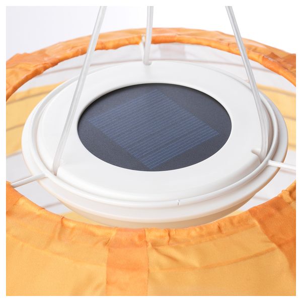 Подвесная светодиодная лампа СОЛВИДЕН, для сада шаровидный, в полоску желтый (30 см) - схема-чертеж с размерами