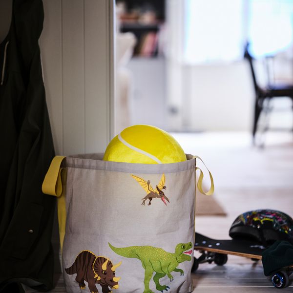 Мягкая игрушка, теннисный мяч/желтый IKEA BOLLTOKIG БОЛЛТОКИГ 905.067.74 - схема-чертеж с размерами