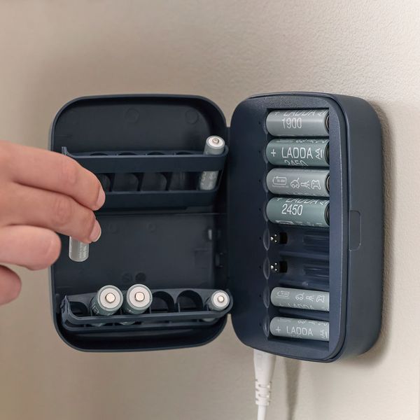 LITOSFÄR Зарядное устройство с отделением - темно-синий - фото 3