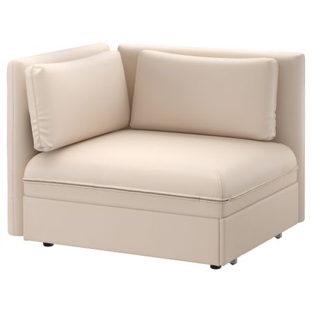 Секция дивана-кровати со спинкой ВАЛЛЕНТУНА, Мурум бежевый