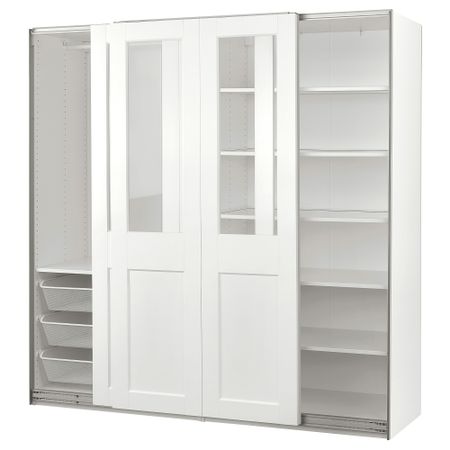 Гардероб с раздвижными дверьми IKEA PAX ПАКС, GRIMO ГРИМО 495.022.22