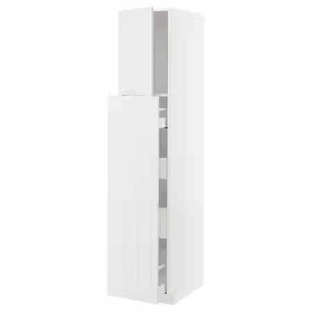 METOD / MAXIMERA Высокий шкаф/выдвижн секция/1дв/4ящ